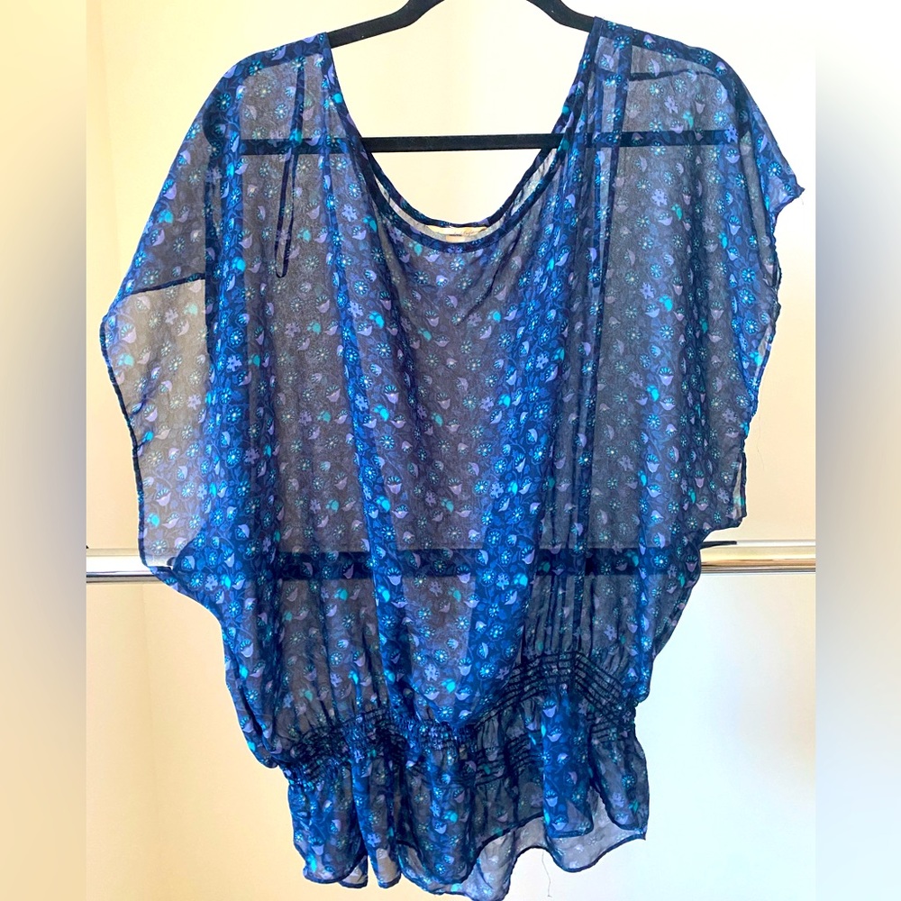 American Eagle Sheer Floral Blouse